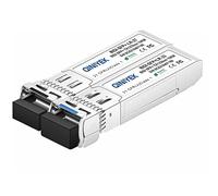 QINIYEK Un par de módulos de fibra 10G BIDI SFP+ monomodo, 10Gb SFP+ LC LR 1270nm 1330nm, Bidi Gbic para Cisco SFP-10G-BXD-I (1330nm-TX/1270nm-RX) / SFP-10G-BXU-I (1270nm-TX/1333) 0nm-RX: ), 10 ~ 20
