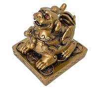 QINIZX Feng Shui Pi Yao/pixiu - Estatua de portabilidad de riqueza para atraer riqueza y buena suerte, decoración de Feng Shui, fortuna para negocios, decoración de interiores, hogar, escultura Bi Xie