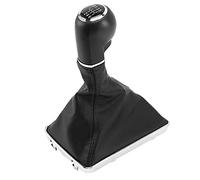 QINKO Pomo de cambio de marchas de 6 velocidades, cubierta de bota de polaina para Vauxhall Opel Astra Corsa D Zafira B con manija de marcha atrás