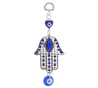 Qinlorgo Adorno Colgante para Coche Evil Eye, diseño Retro, Adorno de Ojo Azul, Mano de Obra Exquisita, Buena Suerte, Hueco para Amuleto