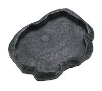 Qinlorgo Cuenco de lagarto para reptiles, cuenco para reptiles, lagarto de reptiles, piel húmeda para tortuga (M)