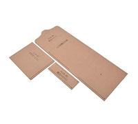 Qinlorgo Plantilla de Billetera, patrón de Molde de artesanía en Cuero, Plantilla de Monedero Ligero, Herramienta de artesanía de Cuero para Manualidades