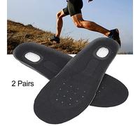 Qinlorgo Plantilla Transpirable de absorción de Impactos - 2 Pares de Almohadillas Transpirables Unisex para Deportes Alivio del Dolor Plantillas de absorción de Golpes Cuidado(S)