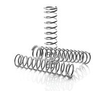 Qinlu-Resorte comprimido en espiral 304 Primavera de presión de acero inoxidable, 10 unids Y Tipo Alambre de resorte Dia 0.8mm Outer Dia 8mm Longitud 10-50mm, para proyectos de bricolaje(0.8x8x15mm)