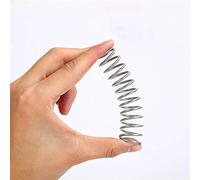 Qinlu-Resorte comprimido en espiral Presión de acero inoxidable Resorte comprimido compresión de resorte de resorte Diámetro de alambre de resorte 0.5mm, 10pcs, para proyectos de bricolaje(35 Mm,6 Mm)