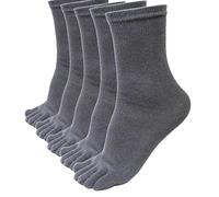 QinMM 5 Pares de Deportes de los Hombres Corriendo Cinco Dedos Dedo del pie Calcetines elásticos Cortos Calcetines sólidos