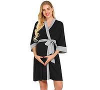 QinMM Bata de Maternidad Camisones Hospital Bata de Lactancia Materna Premamá camisón Mujer Embarazada Vestido Pijama Ropa de Dormir