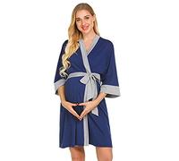 QinMM Bata de Maternidad Camisones Hospital Bata de Lactancia Materna Premamá camisón Mujer Embarazada Vestido Pijama Ropa de Dormir