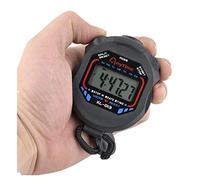 QinMMROPA LCD Digital Pantalla Grande Alarma Temporizador de intervalos Trainning Running Yoga Peso Levantamiento Running cronómetro Deportes Temporizador Negro 8 * 6.4 * 2cm