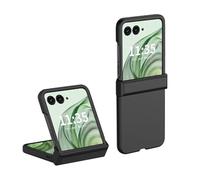 QINOUK Funda Ultrafina de PC para Motorola RAZR 50 Ultra, Protección de Bisagras, Antiarañazos - Negro