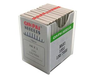 QINPAI - Agujas de coser para el hogar, 100 unidades, 15 x 1#HAX1, compatibles con Janome, Brother, Singer, Viking (tamaño de aguja: 18/110)