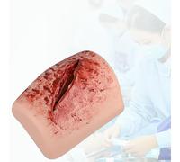 QINPI Simulador De Hemorragia, Modelo De Herida Stop The Bleed, Entrenador Relleno Muslo, Silicona, Reutilizable para Hemostasia Traumatismos Y Clases Médicas
