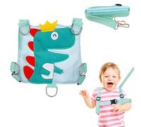 QINREN Arnés de seguridad para caminar para niños pequeños, correa de seguridad Dino Baby Reins, correa de seguridad para bebés y niños pequeños antipérdida para niños y niñas de 1 a 5 años