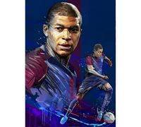 QINRUBB DIY Football Diamond Painting Kits, Full Drill Athletes Diamond Art Painting Kits for Adults Beginners, DIY 5D Painting by Numbers Diamond Art Kits for Home Decor 12x16inch