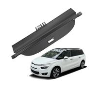 QINSHU Cubiertas Carga Automóviles para Citroen para Grand para C4 para Picasso 7 Plazas 2014-2018 Cubierta Carga Maletero Retráctil Escudo Anti-Peeping Privacidad Pantalla Retráctil(Canvas)