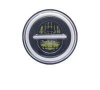 QINSHU Faro Delantero 7 Pulgadas Con LED Ojo Angular Carcasa Anillo Embellecedor Tipo Cubo Soporte Montaje Para Faro Delantero Moto Focos(I)