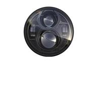 QINSHU Faro Delantero LED 5 3/4",75 Pulgadas Con Luces Carretera Cruce DRL Para Dyna Para Sportster Para Softail Para FXST Para FXSTB Para FXSTC Faro Delantero Moto Focos(Negro)