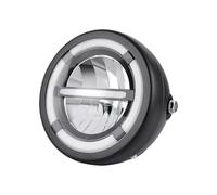 QINSHU Faros Delanteros LED De 7 Pulgadas Para Coche, DRL H4 Soporte,5 Para Tipo Cubo Retro Universales Faro Delantero Moto Focos