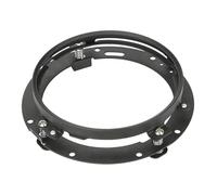 QINSHU Faros LED Redondos De 75 W Y 7 Pulgadas, Luces Altas Bajas, DRL Con Soporte Montaje Para Faro Delantero Moto Focos(Black Bracket Only)