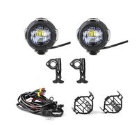 QINSHU Para LC R1250GS Para Adventure R1250RT R1200RT R1250RS Para E9 Faro Auxiliar LED Para Motocicleta Protector De Luz Antiniebla Abatible Faro Delantero Moto Focos(1set no relay)
