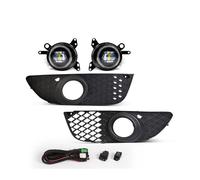 QINSHU Para Mitsubishi Para Lancer 2008-2013 Faros Antiniebla LED DRL Luces Circulación Diurna Anillos Ojos Ángel Diurnas 12 V Luces Antiniebla(White Yellow Ring)