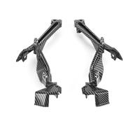 QINSHU Para MT 09 Para FZ09 2017 2018-2020 Para MT09 Carenado Motocicleta Faro Delantero Superior Cubierta Lateral Soporte Montaje Faro Delantero Moto Focos(Fibra de carbon)