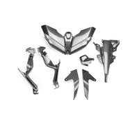 QINSHU Para MT 09 Para MT-09 Para FZ Para FZ-09 2017 2018 2019 Para MT09 Soporte Cubierta Faro Carcasa Protectora Capó Fibra Carbono Faro Delantero Moto Focos(Fibra de carbon)