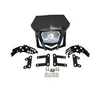 QINSHU Placa Faro Delantero Para CRF 150 230 XR Para YP20 2016 2017 2018 2019 2020 2021-2023 Para Enduro Motocross Carenado Piezas Faro Delantero Moto Focos(Negro)