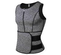 Qinshunxi Hombres Mujeres Superiores Atrás de la espalda Corrector de postura de clavícula ajustable Correo lumbar de soporte lumbar Corcha de corsé (negro pequeño) (gris l)