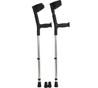 Qinshunxi Par de 2 muletas Doble muletas de Codo Ajustables Tipo de Brazo Plegable Muletas Dobles Fractura Muletas de axila Codo muletas