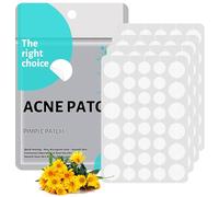 Qintora 385 Piezas Pimple Patches, Transpirables y Impermeables Parches Hidrocoloides, Con aceite del árbol del té y centella asiática, Invisibles Día y Noche 2 En 1 Absorbentes parches granos