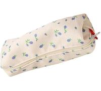 Qintreesify Blue - Estuche para lápices de estilo fresco para mujer, estuche para monedas, bolígrafos, lápices y marcadores, bolsas de almacenamiento simples para cosméticos, bolsa de maquillaje,