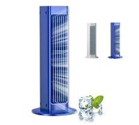 Qinux Breezamax Ac, Bladeless Portable Air Conditioner, Beat the Scorching with 3 Speeds, Beat the Scorching Heat & Humidity, Quiet Operation (Blue,Plug-in model)
