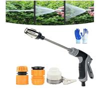 Qinux Waterblitz Pressure Washer,Waterblitz High Pressure Water Gun with Various Spray Effects,Turn Any Hose into a High-Pressure Water Jet Without Electricity (Water gun+connector)