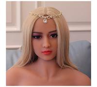 QINYUML Tocados Boho Bridal Bodas Cadena de la Cadena Rhinestone Joyería de Pelo for Mujer Boda Oval Crystal Cadena de Pelo Accesorios Regalos Tocado Boda(4_Silver)