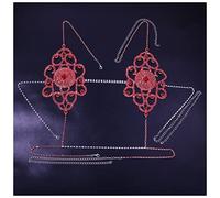 QINYUML Tocados Sexy Fiesta Bikini Set Crystal Lingury Lingerie Set Lady Dos Piece Sujetador Tanga Trajes Mujeres Arnés Cadena Ropa Interior Conjunto Tocado Boda(A Bra_Gold)