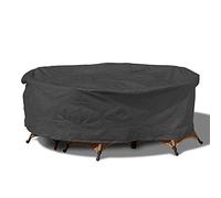 QINZC Fundas Muebles Jardin Redondas Exterior Impermeable Patio Ovalada Mesa Cubierta Protectora para Mesa Sillas Y SofáS Resistente Al Viento Protectora De Polvo Anti-UV,230x110cm