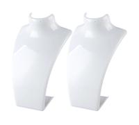 QINZITAO 2 soportes de exhibición resistentes para collares, diseños modernos para joyerías, decoración del hogar y ferias comerciales