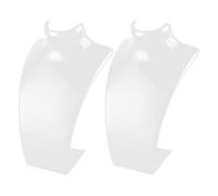 QINZITAO 2 soportes de exhibición resistentes para collares, diseños modernos para joyerías, decoración del hogar y ferias comerciales