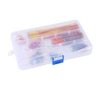 QINZITAO 560 cables de conexión de 2 a 125 mm para placa de prueba, cable de puente para placa de circuito, varios colores