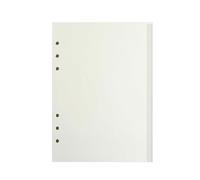 QINZITAO A 5 hojas de repuesto de papel de repuesto recargables, línea horizontal, 6 agujeros, hojas de repuesto para diario de notas
