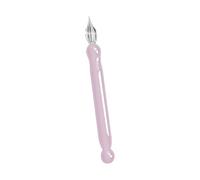 QINZITAO Bolígrafo de cristal corto con agarre ergonómico para principiantes, artistas, escritura, bocetos, diario, álbumes de recortes