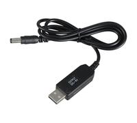 QINZITAO Cable de alimentación USB a CC de 5,5 x 2,1 mm, 5 V a 9 V, cable convertidor escalonado para altavoces inalámbricos y bombilla LED adaptador de 5,5 x 2,1 mm