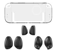 QINZITAO Fundas transparentes para consola de juegos, funda protectora con mango reemplazable, a prueba de arañazos, funda para gamepad