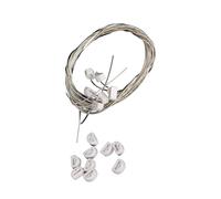 QINZITAO Juego de cuerdas de nailon de repuesto para guitarra clásica con cuentas de puente para un tono mejorado y una instalación sin esfuerzo