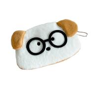 QINZITAO Monedero de gato, monedero de felpa, cartera con cremallera, llavero, pequeño bolso de cambio para mujer, bolsa de cosméticos portátil