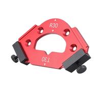 QINZITAO Plantillas de radio de esquina redonda para carpintería, enrutador, mesa, esquina, radio, plantillas, tabla de madera, arcos, herramienta auxiliar de corte