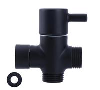 QINZITAO Práctico adaptador de 3 vías, práctico accesorio de ducha de 3 vías, válvulas desviadoras de 3 vías, interruptores de ducha de metal G1/2 pulgadas