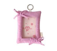 QINZITAO Tarjetero coreano popular para tarjetas de fotos con llaveros, portatarjetas de identidad, llavero, funda para tarjetas de estudiante