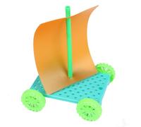 QINZITAO WindsPowered - Vehículo de energía manual para niños y adolescentes de 8 años en adelante, juguete educativo STEM para aprender y experimentar física